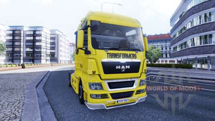 Скин Transformers на тягач MAN для Euro Truck Simulator 2