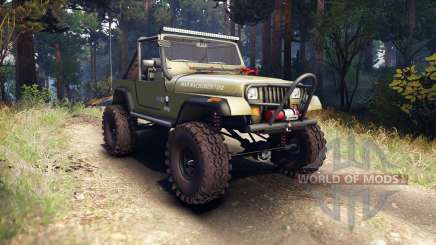 Jeep YJ 1987 Open Top green для Spin Tires