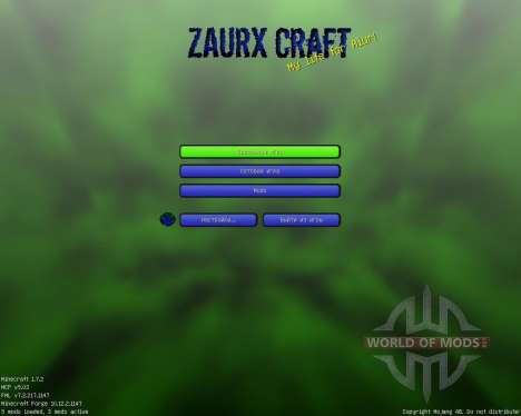Zaurx [32x][1.7.2] для Minecraft