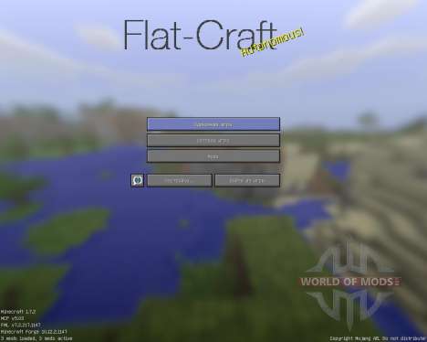 Flat-Craft [32x][1.7.2] для Minecraft