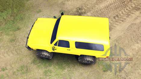 Chevrolet K5 Blazer 1975 v1.5 yellow для Spin Tires