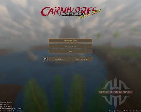 Carnivores Resource Pack [128x][1.7.2] для Minecraft