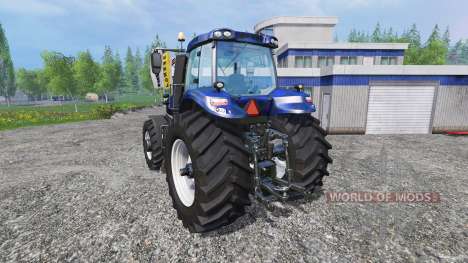 New Holland T8.320 blue black wavy v2.0 для Farming Simulator 2015