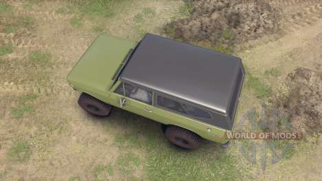 International Scout II 1977 grenoble green для Spin Tires