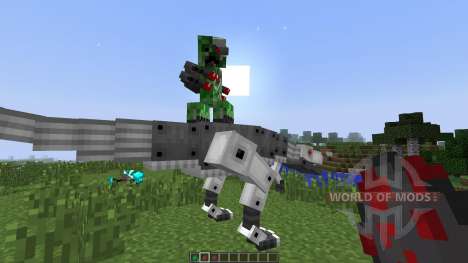 Laser Creeper Robot Dino Riders [1.7.10] для Minecraft