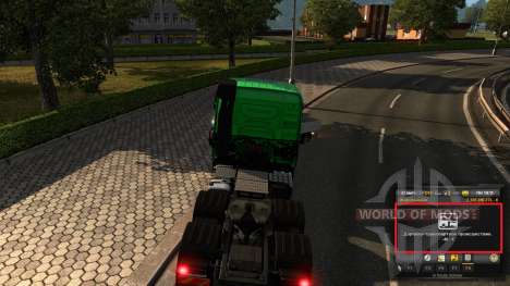 Мод на опыт и деньги v1.2 для Euro Truck Simulator 2