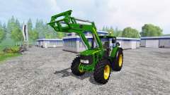 John Deere 6630 Premium front loader для Farming Simulator 2015