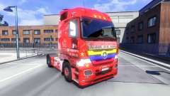 Скин Santa Fe Colombia на тягач Majestic для Euro Truck Simulator 2