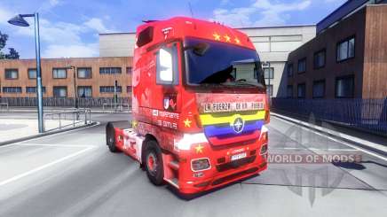 Скин Santa Fe Colombia на тягач Majestic для Euro Truck Simulator 2