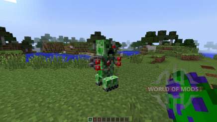 Laser Creeper Robot Dino Riders [1.7.10] для Minecraft