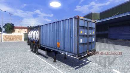 Полуприцеп контейнеровоз для Euro Truck Simulator 2