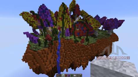 Mushroom sky island для Minecraft
