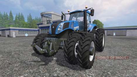 New Holland T8.320 row crop duals для Farming Simulator 2015