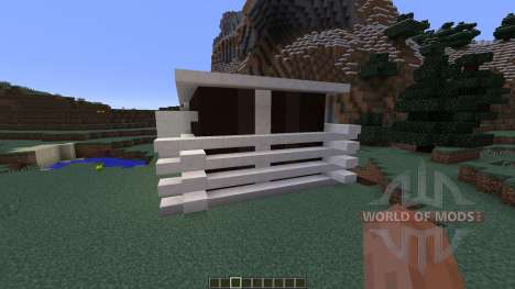 Black White Modern house для Minecraft
