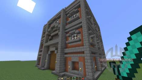 005 Cubic town house для Minecraft