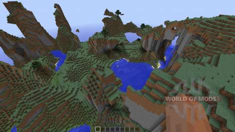 Mountain map для Minecraft
