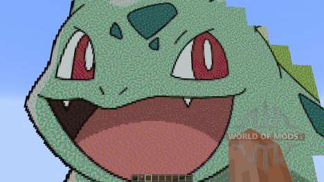 Giant Bulbasaur pixelart для Minecraft