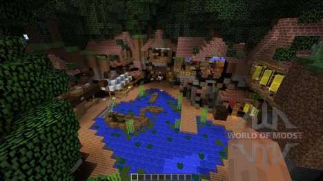 Overgrown town port для Minecraft