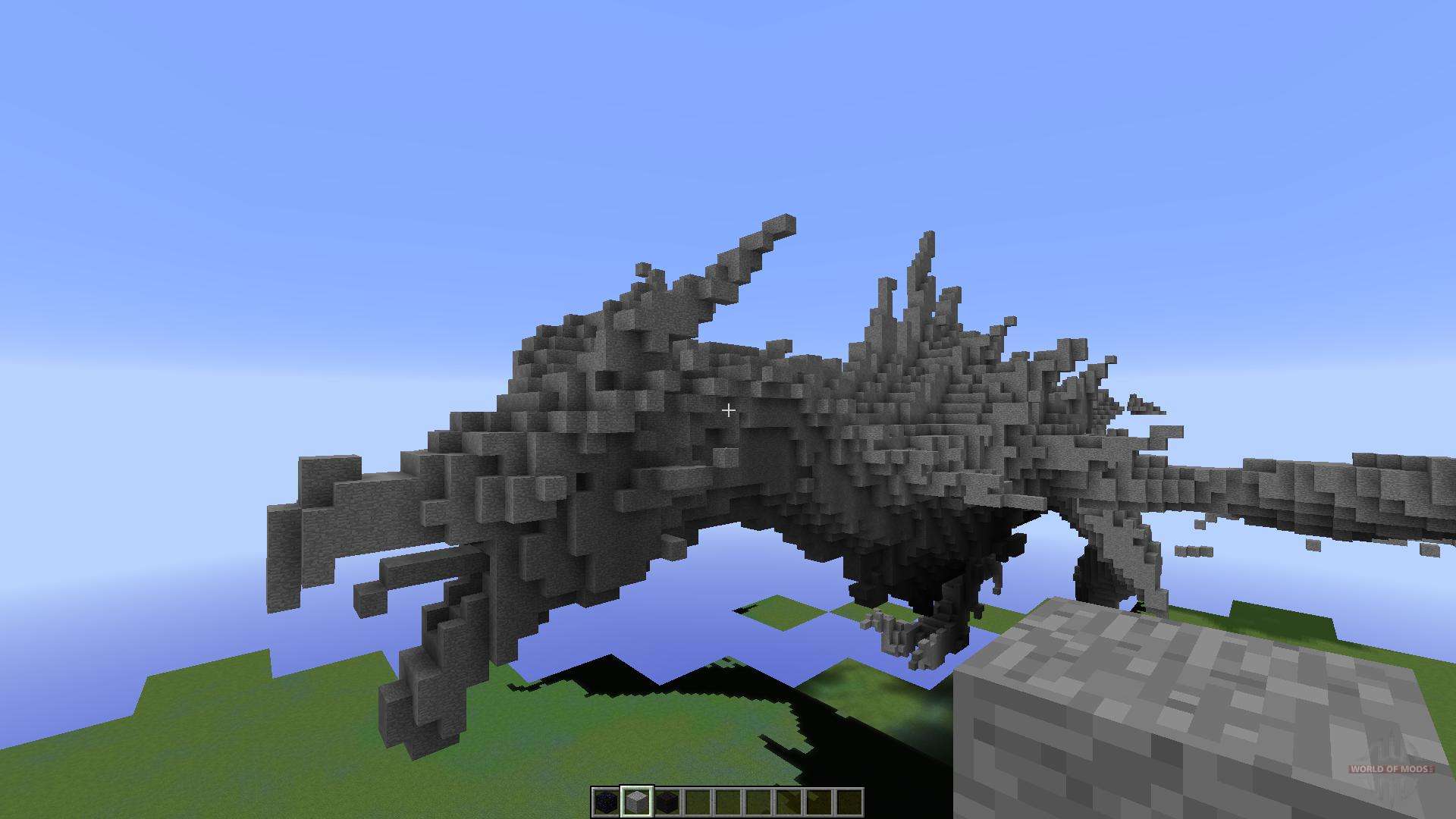 Карта Stone Dragon Organic для Minecraft добавит красивейшую статую дракона, выпо...
