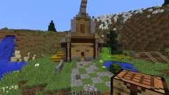 Medieval House on a little Island для Minecraft