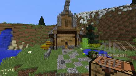 Medieval House on a little Island для Minecraft