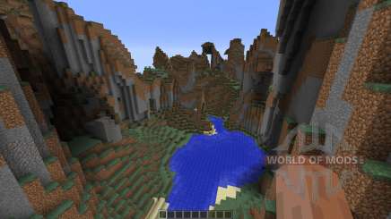 Mountain map для Minecraft