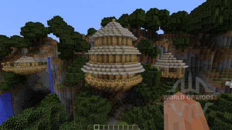 Mountain Sky Village Map для Minecraft
