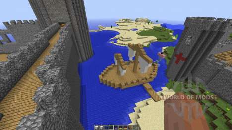 Small Giant Castle Water Base для Minecraft
