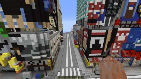 Times Square Manhattan Replica для Minecraft