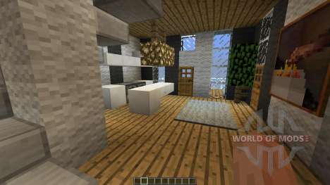 Modern Cliffside House для Minecraft