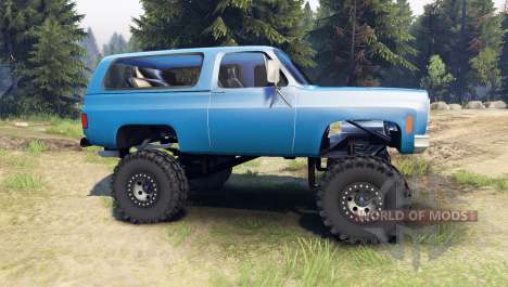 Chevrolet K5 Blazer 1975 [final] [blue] для Spin Tires