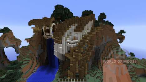 Circumflex Modern Water Mill House для Minecraft