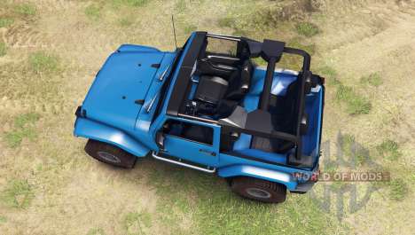 Jeep Wrangler blue для Spin Tires