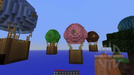 Hot Air Balloon Survival Survival Map для Minecraft