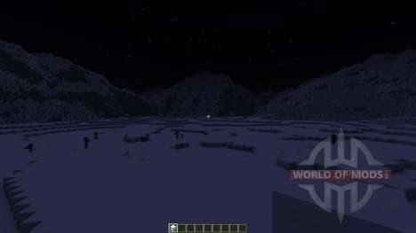 Realistic Snowy Mountains Costum Terrain для Minecraft