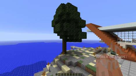 Diagonal Ultra Minimal Island Home для Minecraft