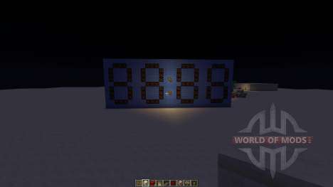 12 hour digital clock для Minecraft