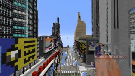 Times Square Manhattan Replica для Minecraft