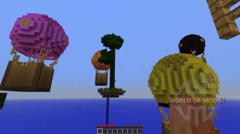Hot Air Balloon Survival Survival Map для Minecraft
