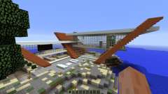 Diagonal Ultra Minimal Island Home для Minecraft