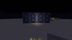 12 hour digital clock для Minecraft