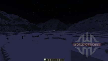 Realistic Snowy Mountains Costum Terrain для Minecraft