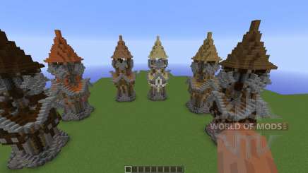 Medieval Tower Assorted Wood Variants для Minecraft