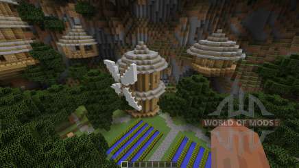 Mountain Sky Village Map для Minecraft