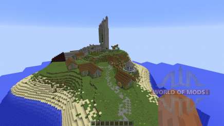 Broken tower island для Minecraft