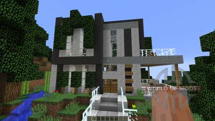 Modern Cliffside House для Minecraft