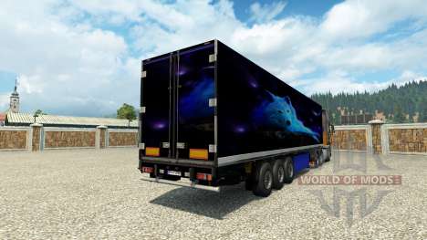 Скин Wolf на полуприцеп для Euro Truck Simulator 2