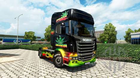 Скин Reggae на тягач Scania для Euro Truck Simulator 2