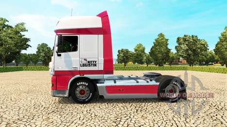 Скин Kitty Logistik на тягач DAF для Euro Truck Simulator 2