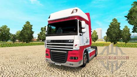 Скин Kitty Logistik на тягач DAF для Euro Truck Simulator 2